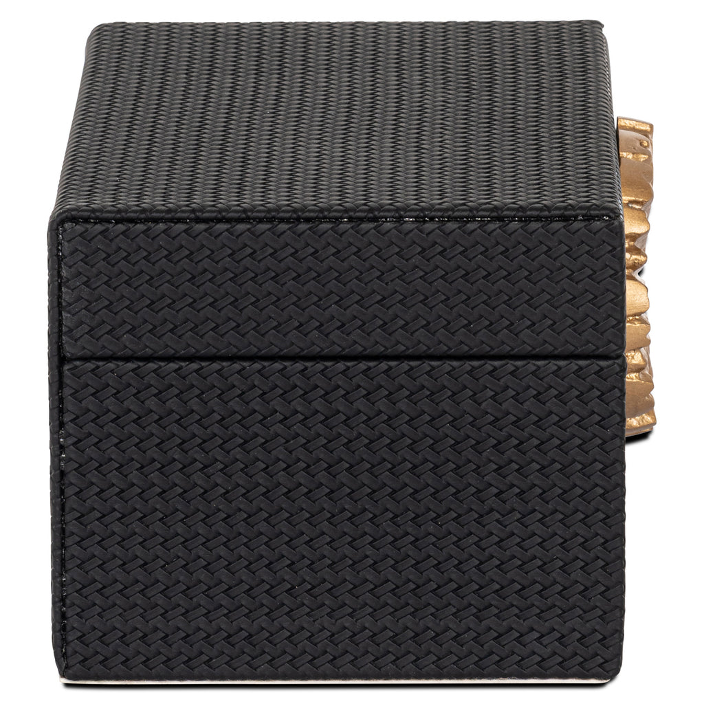 Aufbewahrungsbox Amal black/gold small