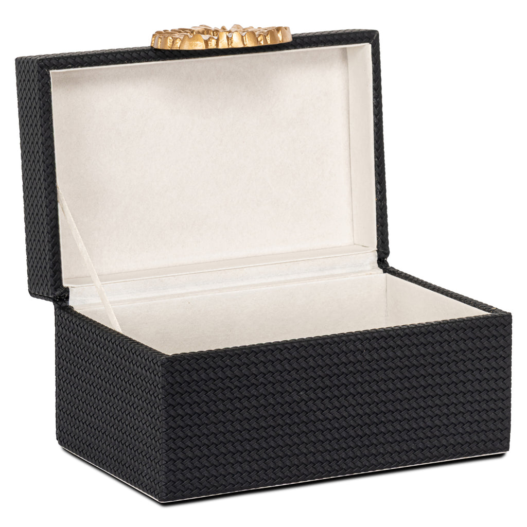 Aufbewahrungsbox Amal black/gold small