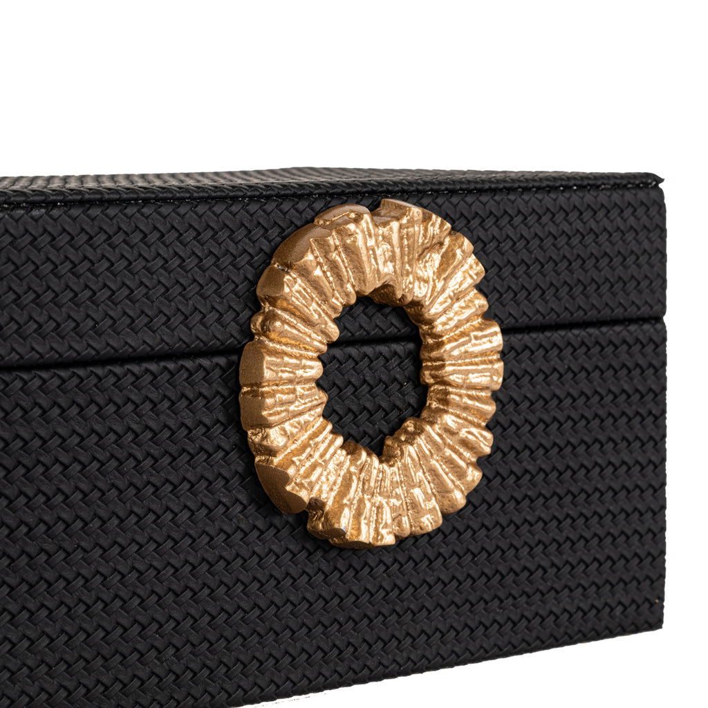 Aufbewahrungsbox Amal black/gold small