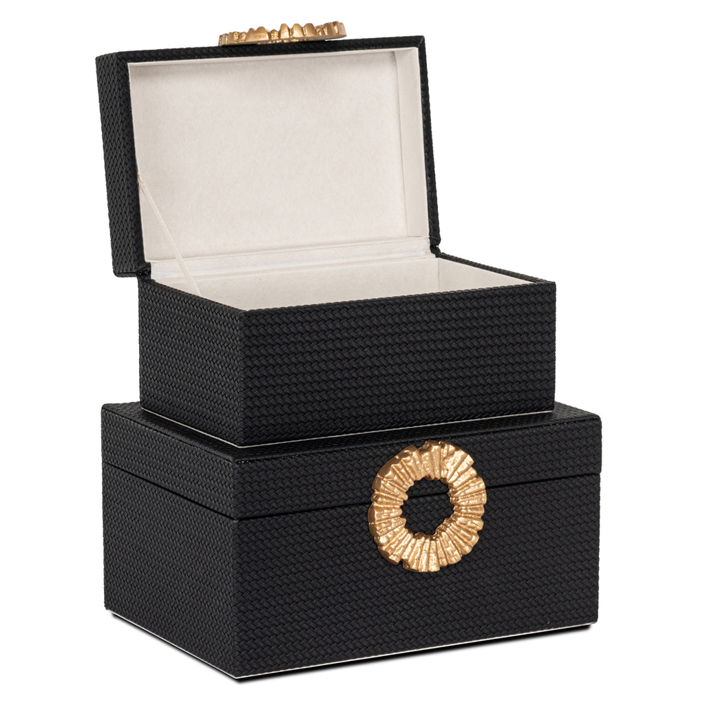 Aufbewahrungsbox Amal black/gold large