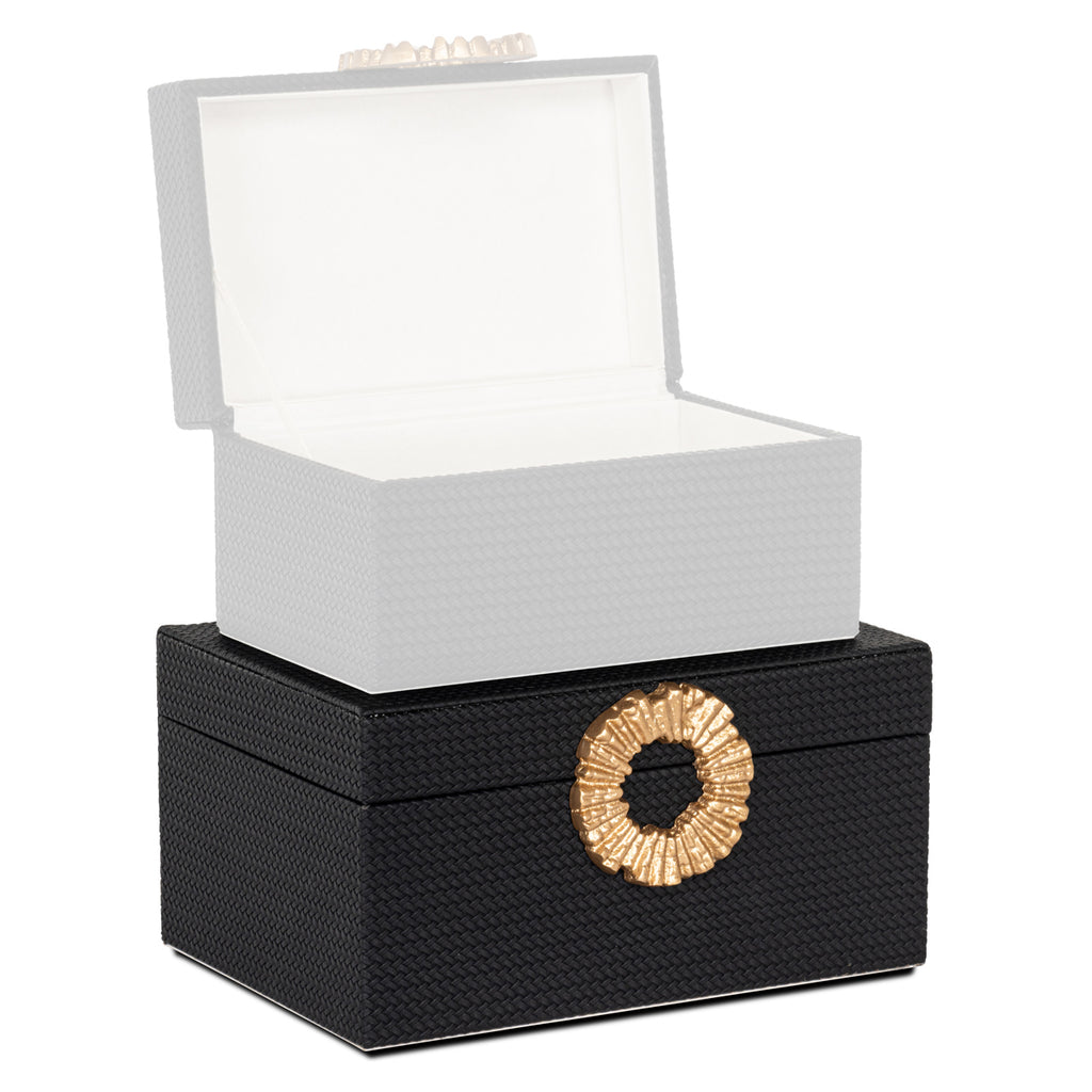 Aufbewahrungsbox Amal black/gold large
