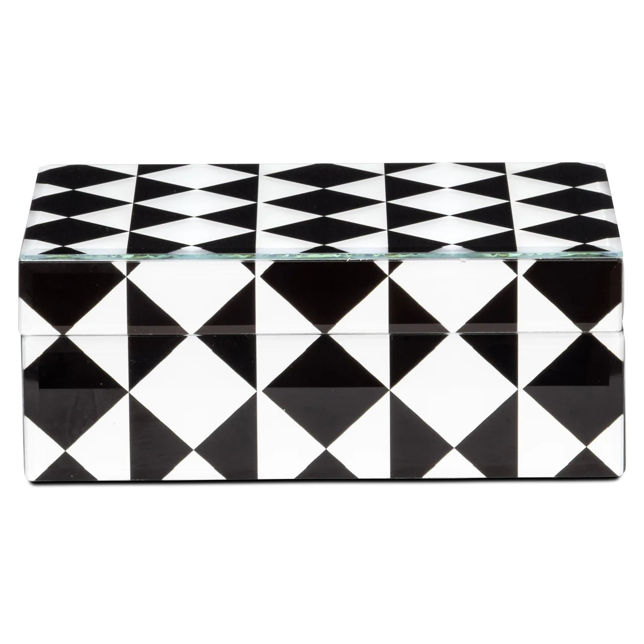 Aufbewahrungsbox Silas black/white small