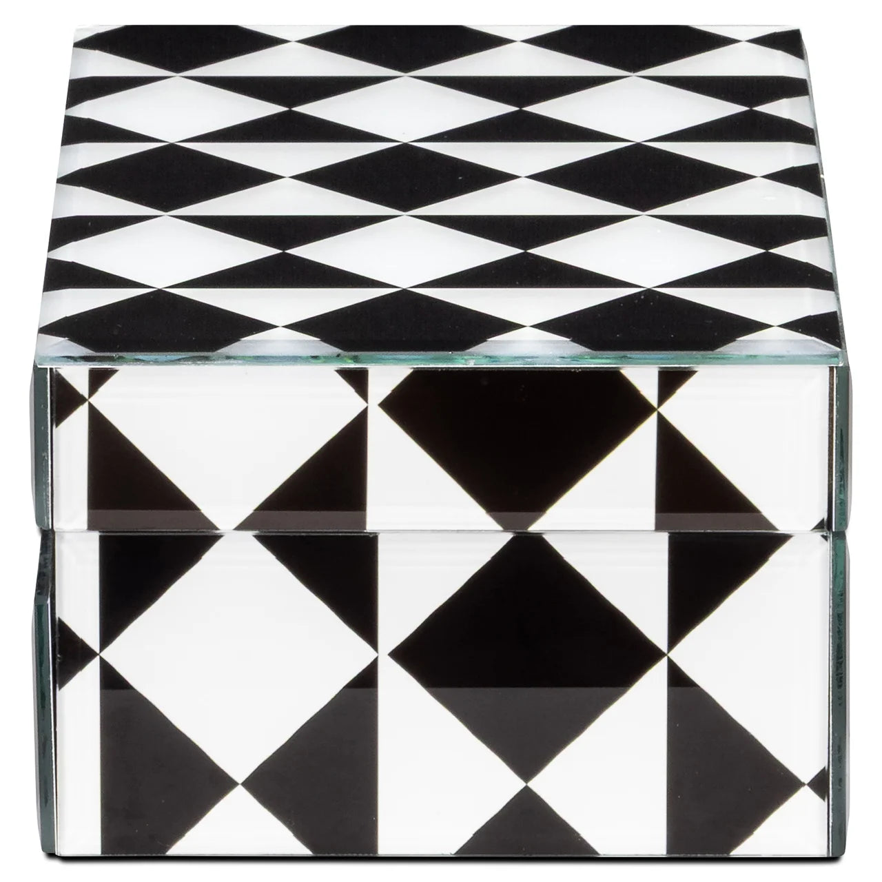 Aufbewahrungsbox Silas black/white small