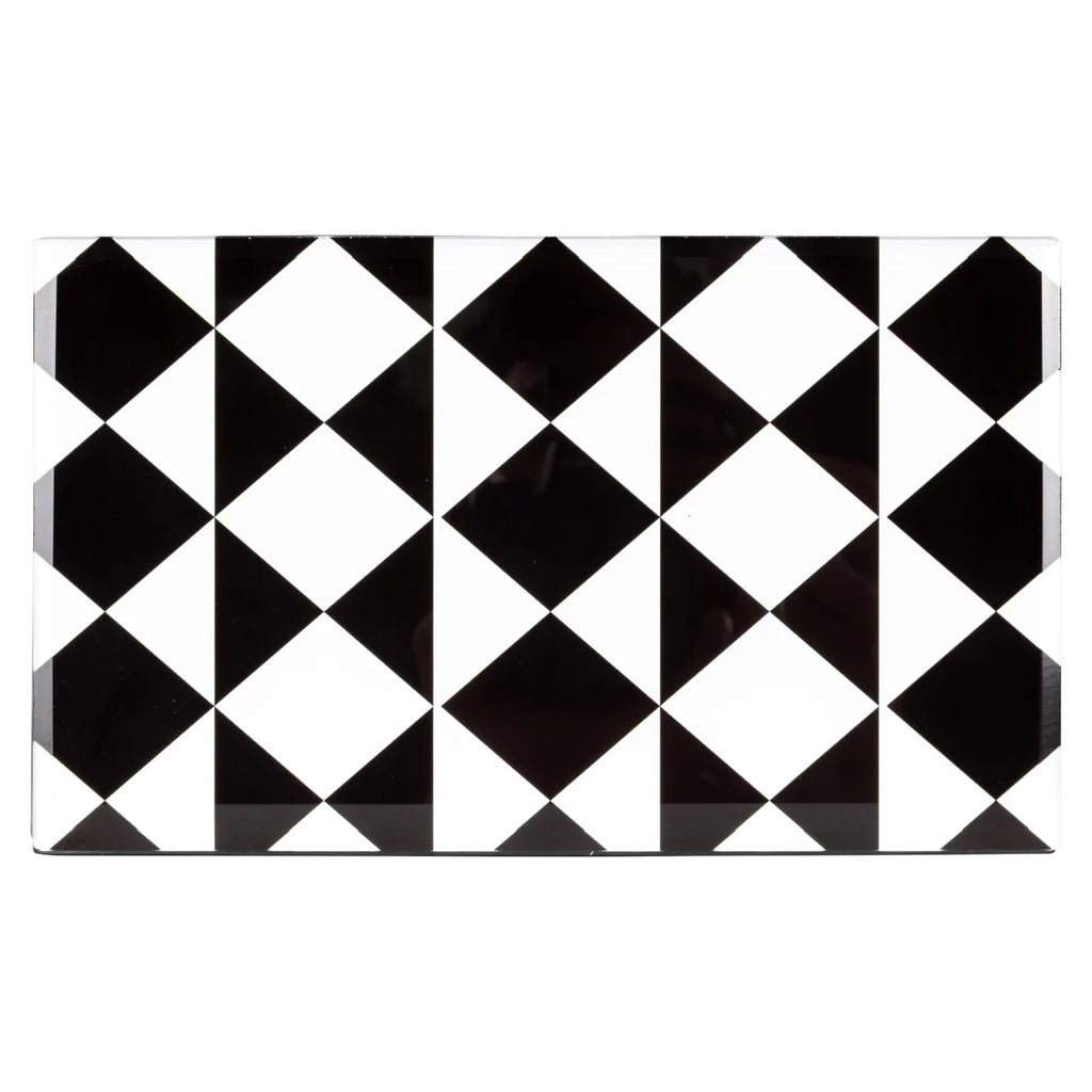 Aufbewahrungsbox Silas black/white small