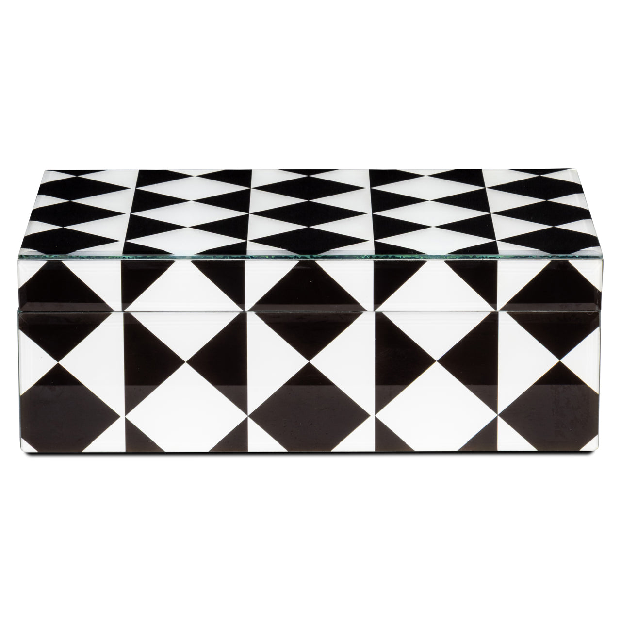 Aufbewahrungsbox Silas black/white large