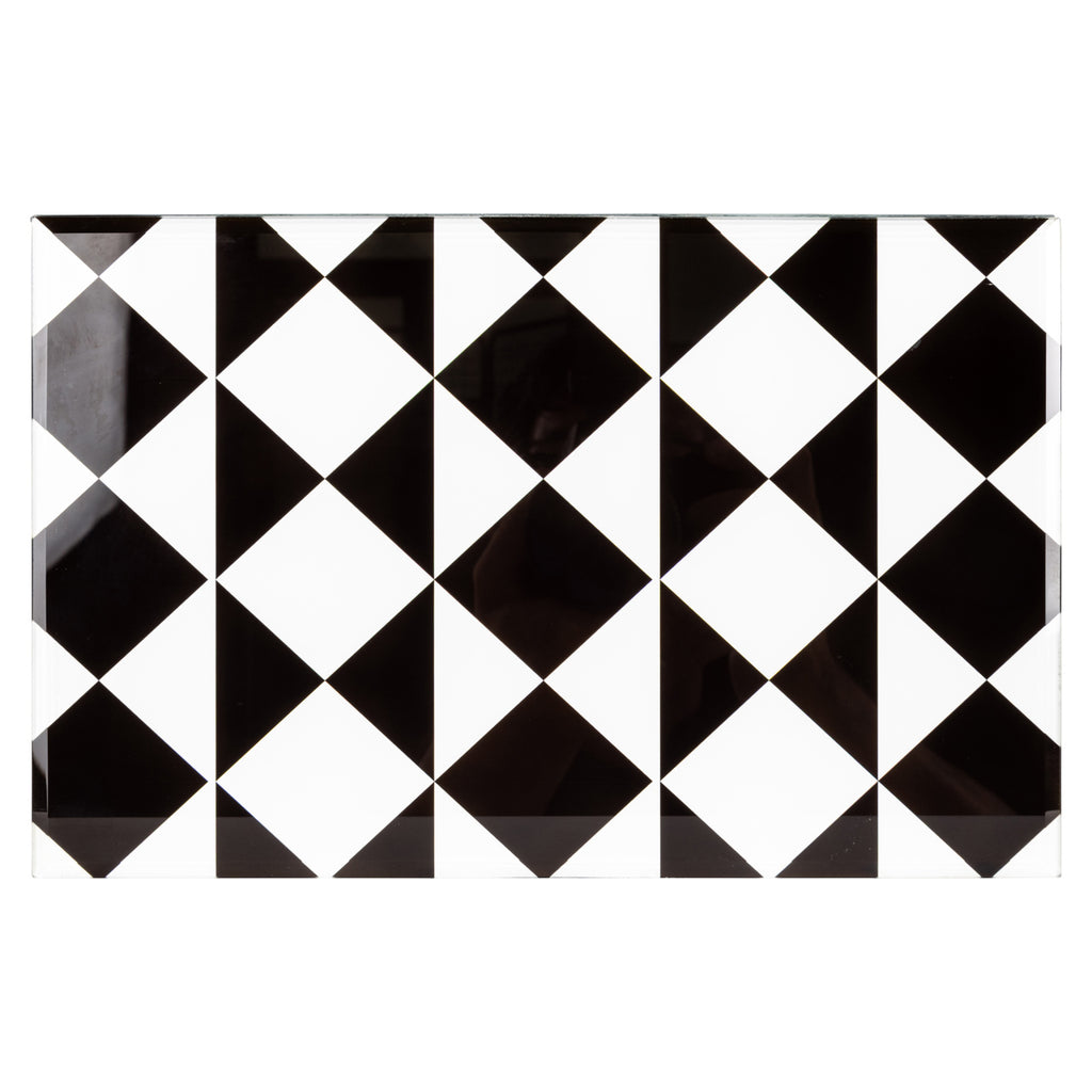 Aufbewahrungsbox Silas black/white large