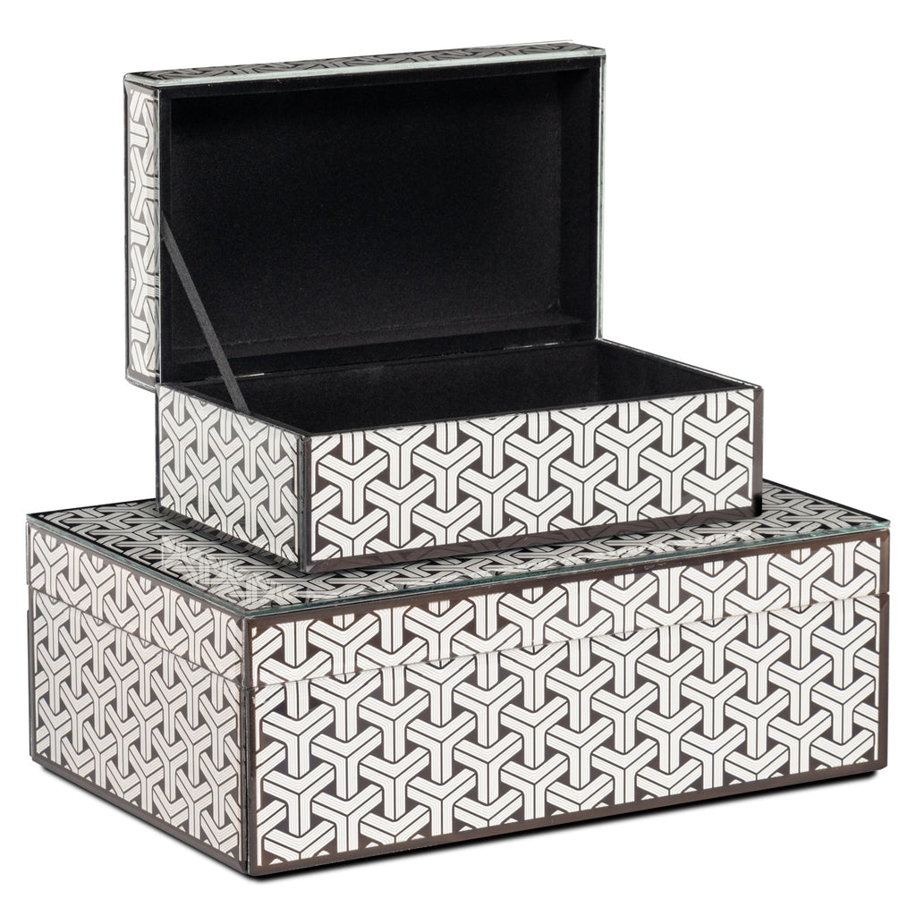 Aufbewahrungsbox Feliz black/white small