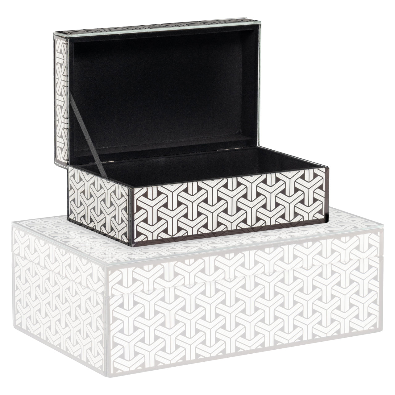Aufbewahrungsbox Feliz black/white small