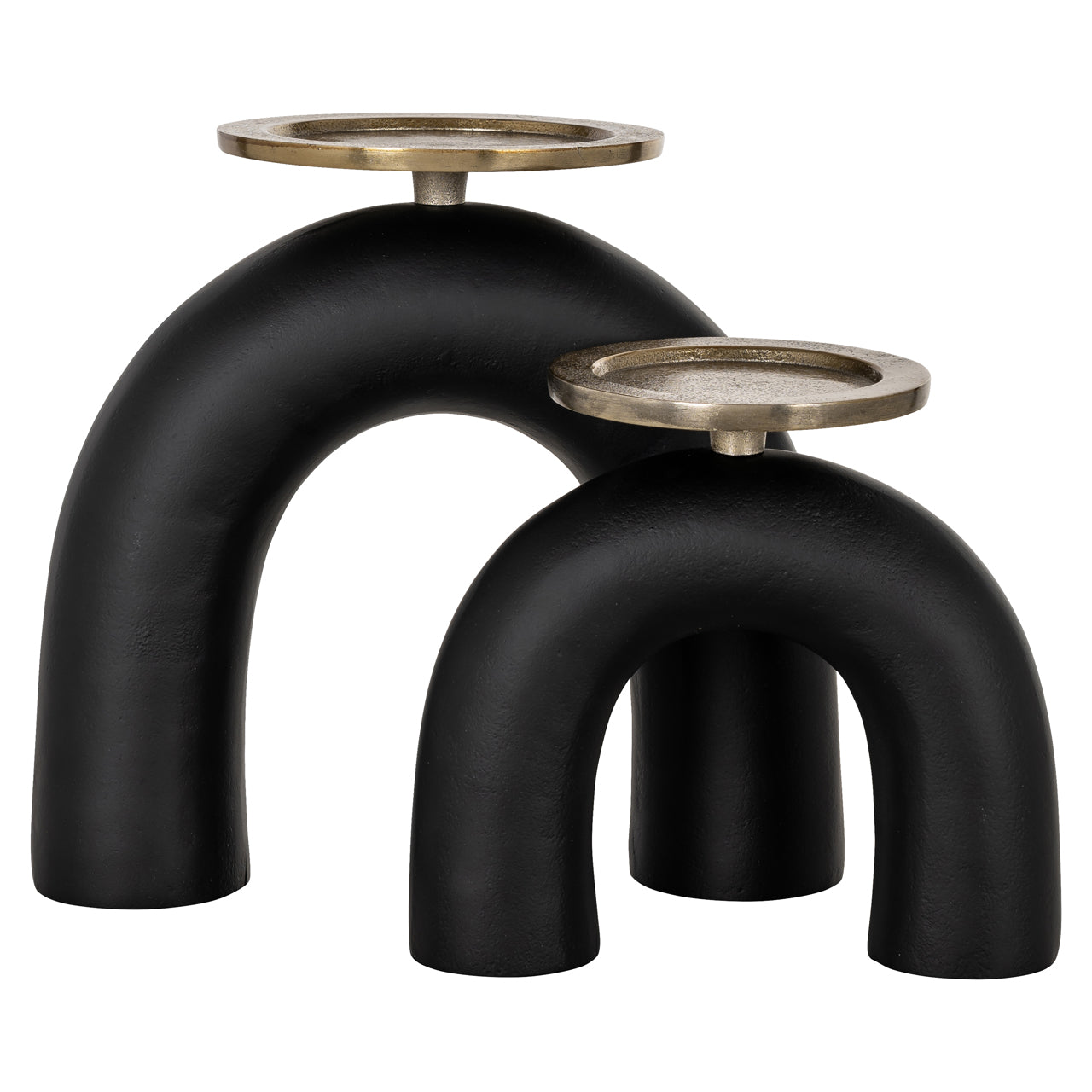 Kerzenhalter Livi black/gold large