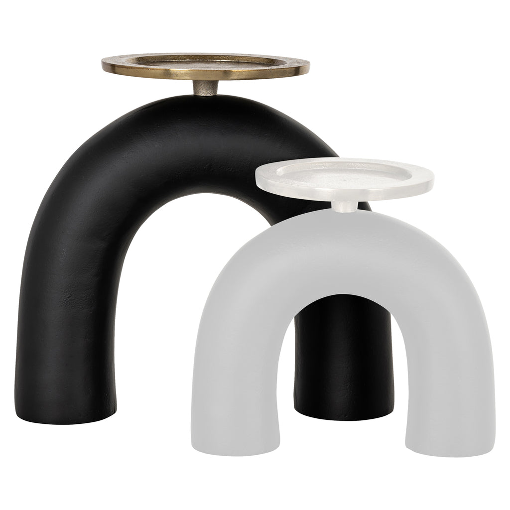 Kerzenhalter Livi black/gold large
