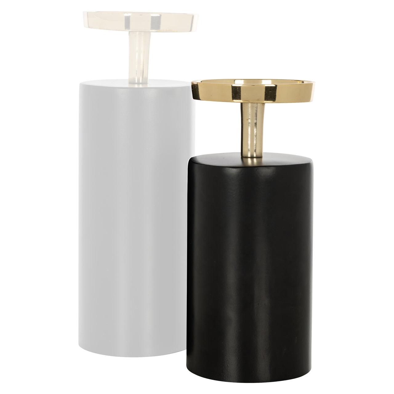 Kerzenhalter Caya black/gold small
