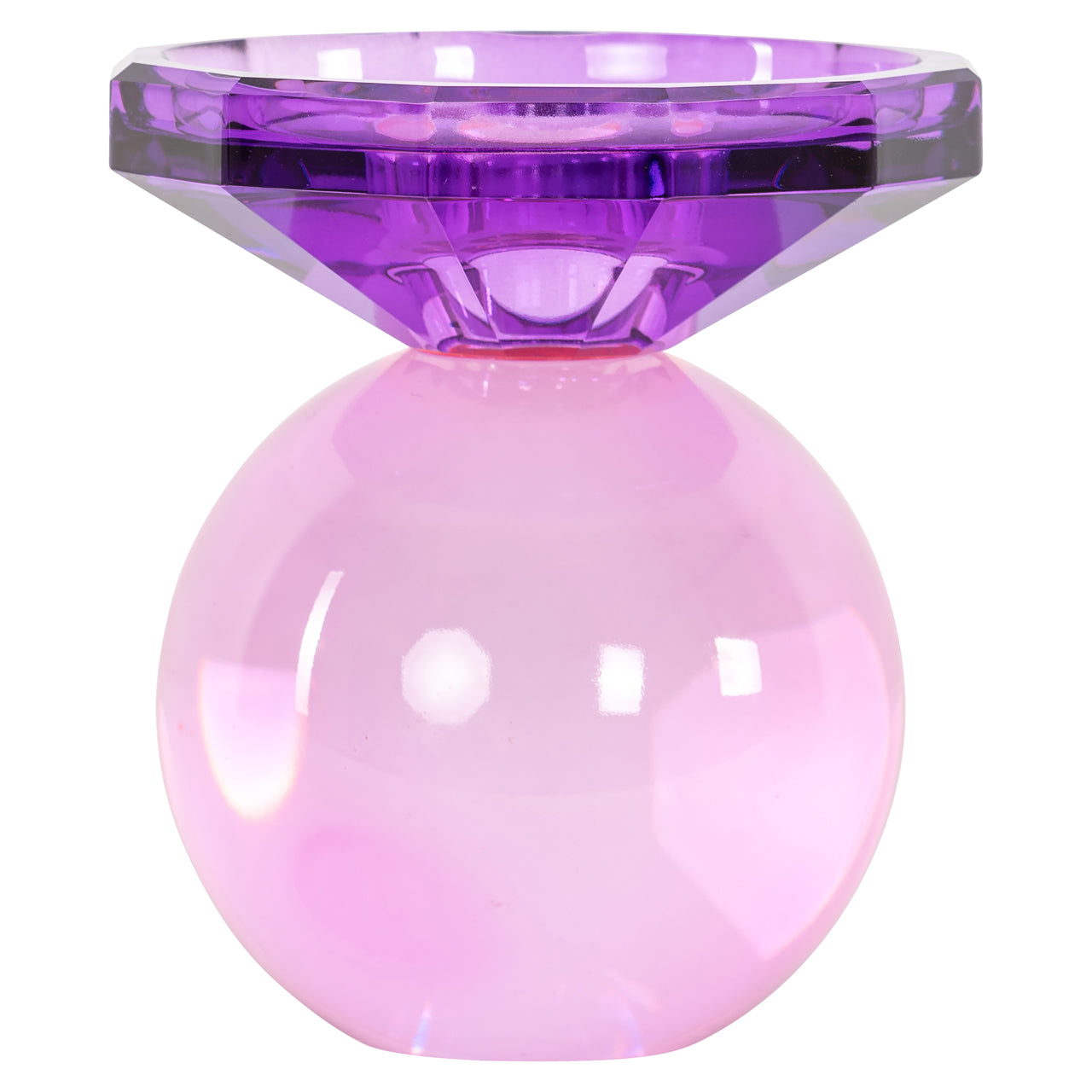 Kerzenhalter Una pink