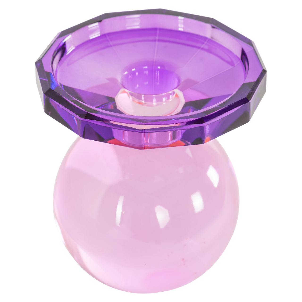 Kerzenhalter Una pink