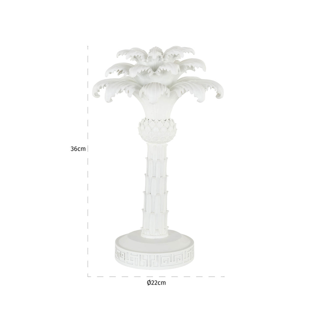 Kerzenhalter Palma white small
