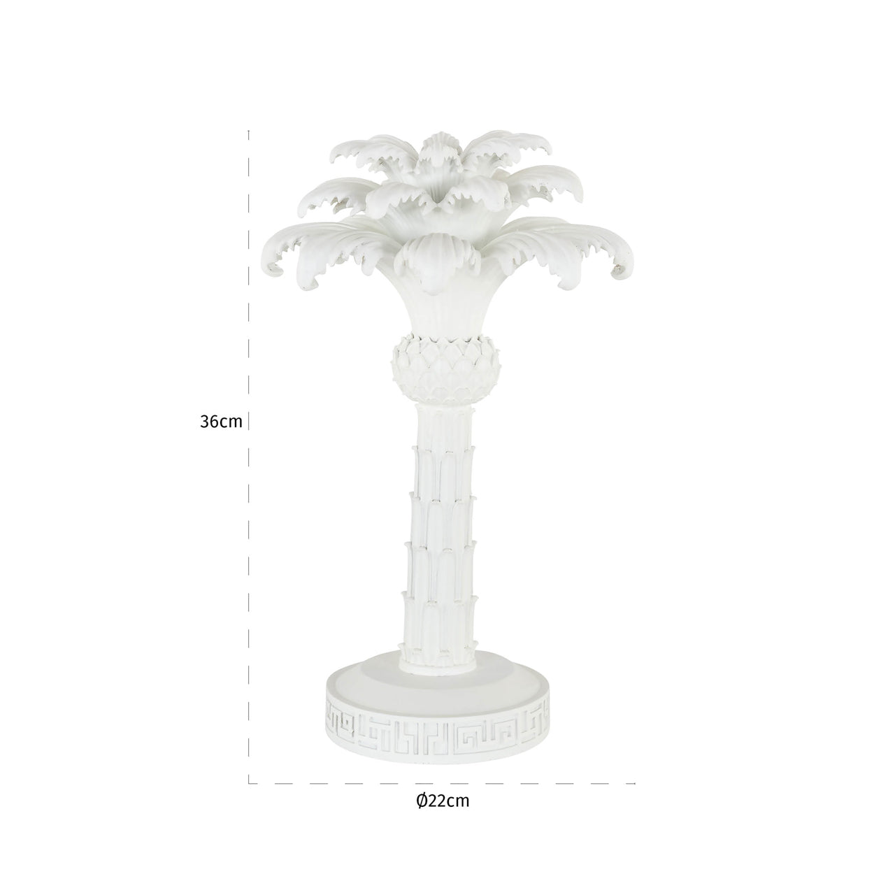 Kerzenhalter Palma white small
