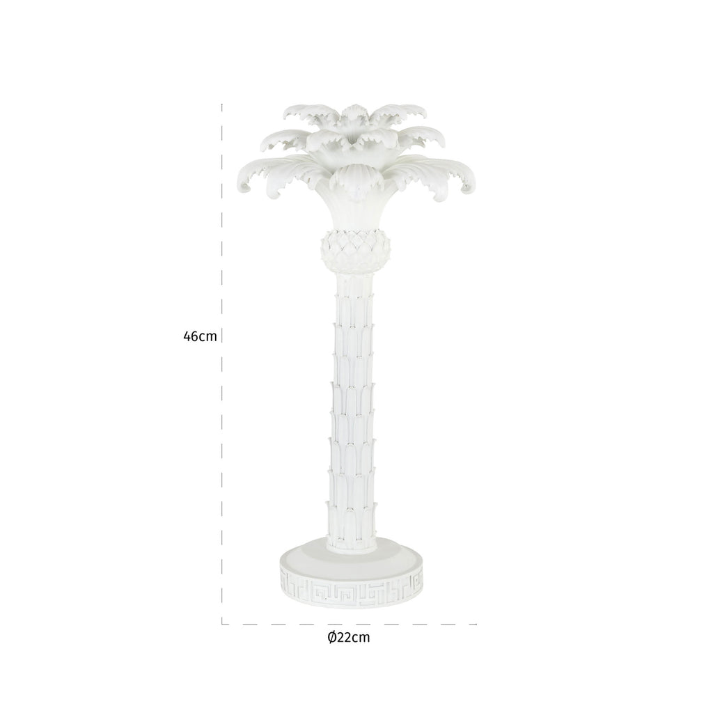 Kerzenhalter Palma white large