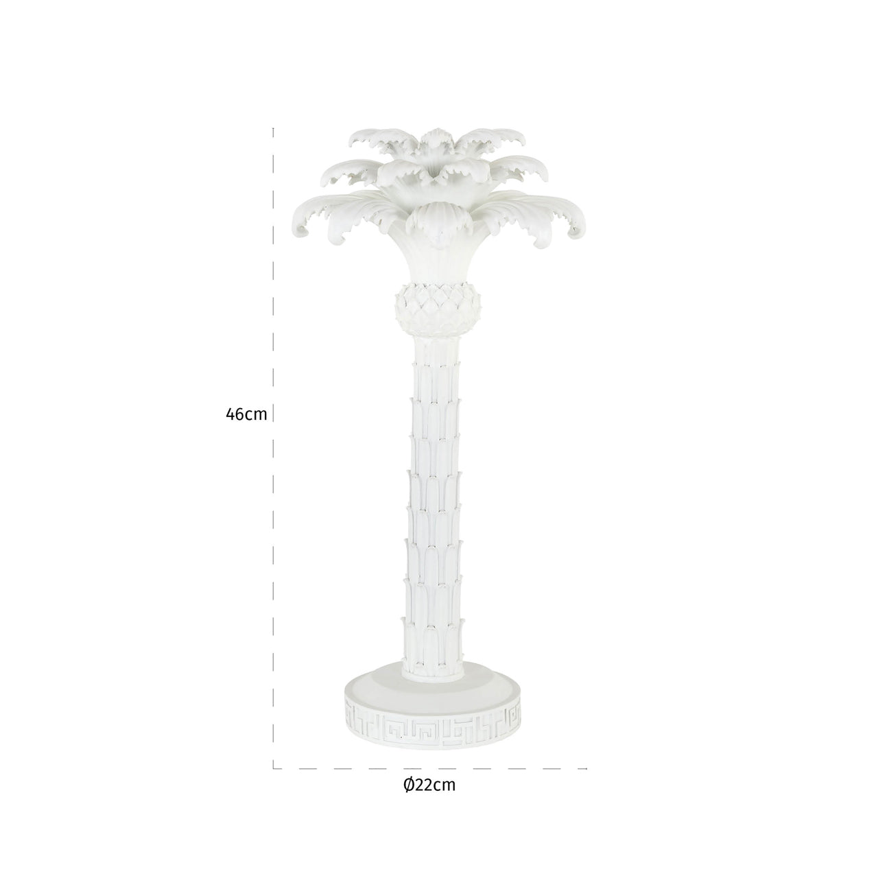 Kerzenhalter Palma white large