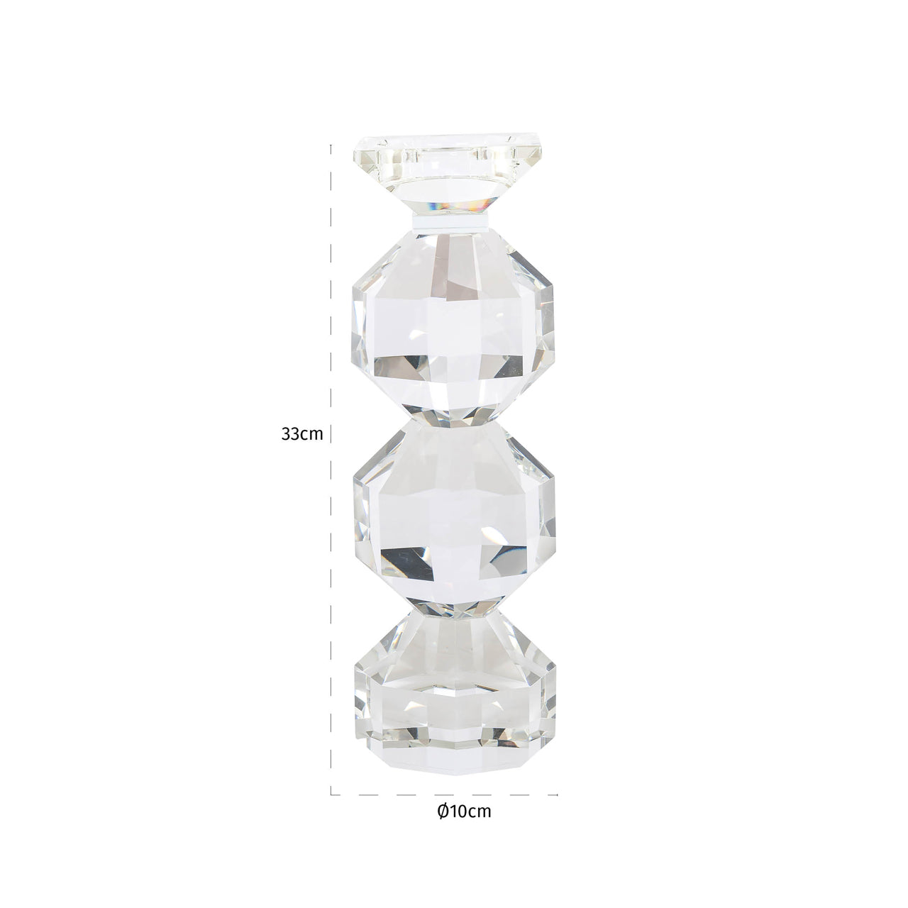 Kerzenhalter Safia clear transparent small