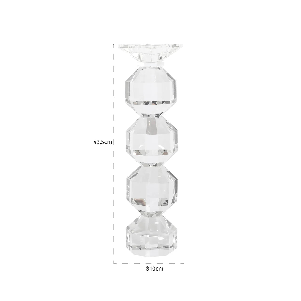 Kerzenhalter Safia clear transparent large