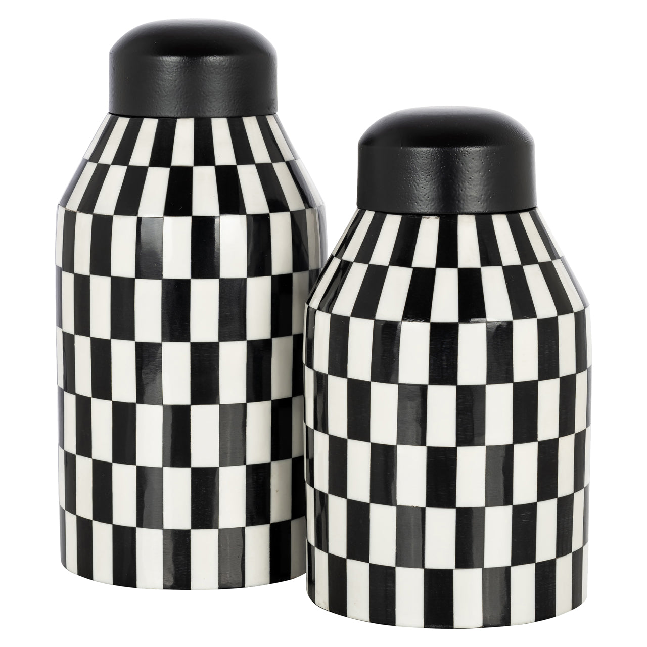 Aufbewahrungsbox Malou black/white large