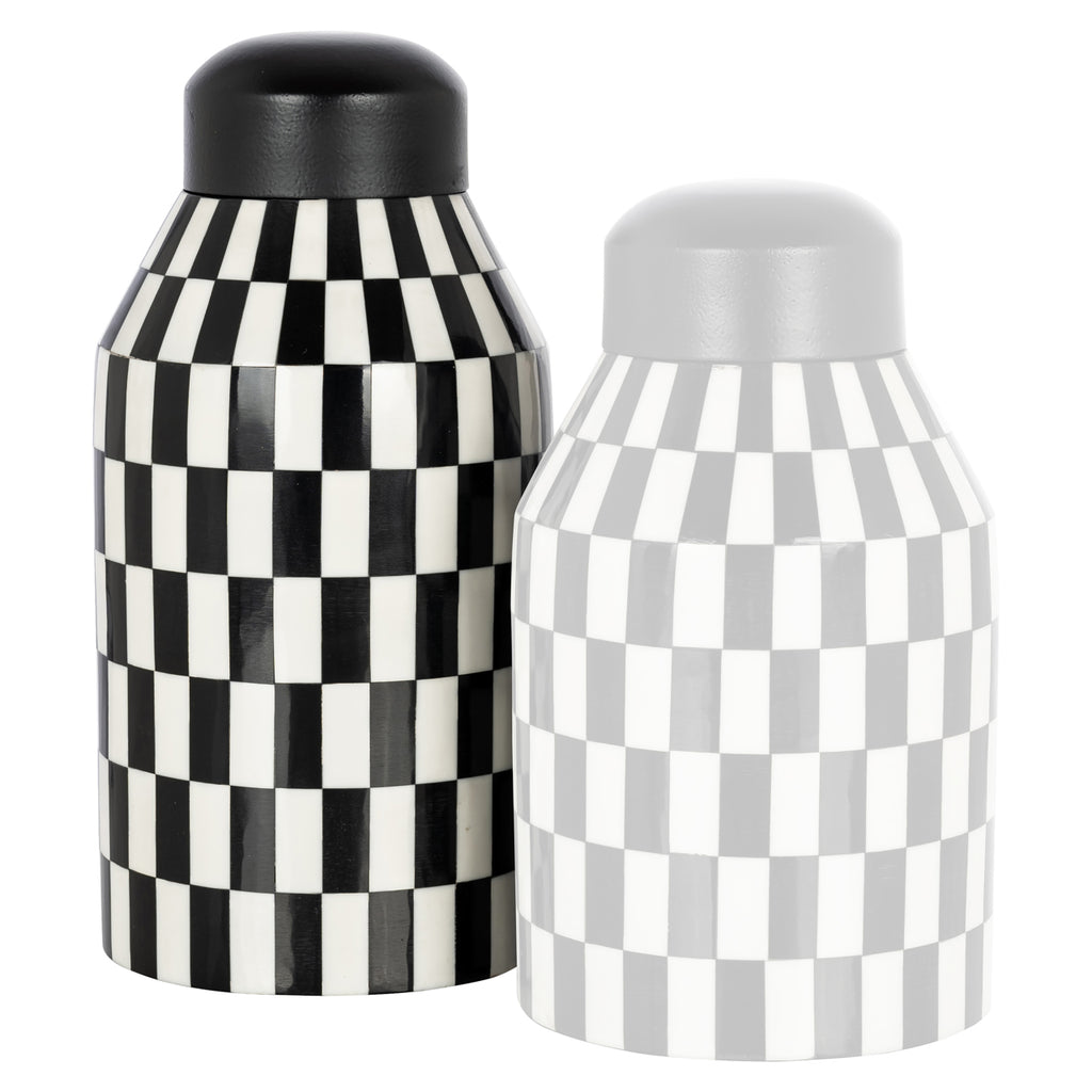 Aufbewahrungsbox Malou black/white large