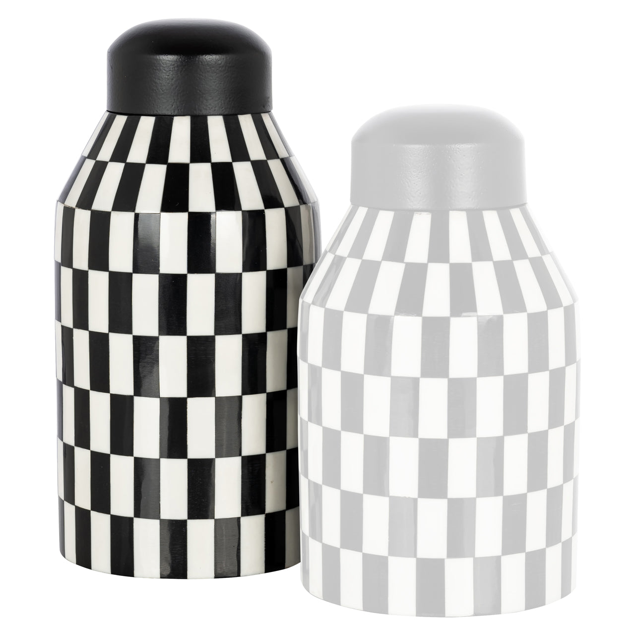 Aufbewahrungsbox Malou black/white large