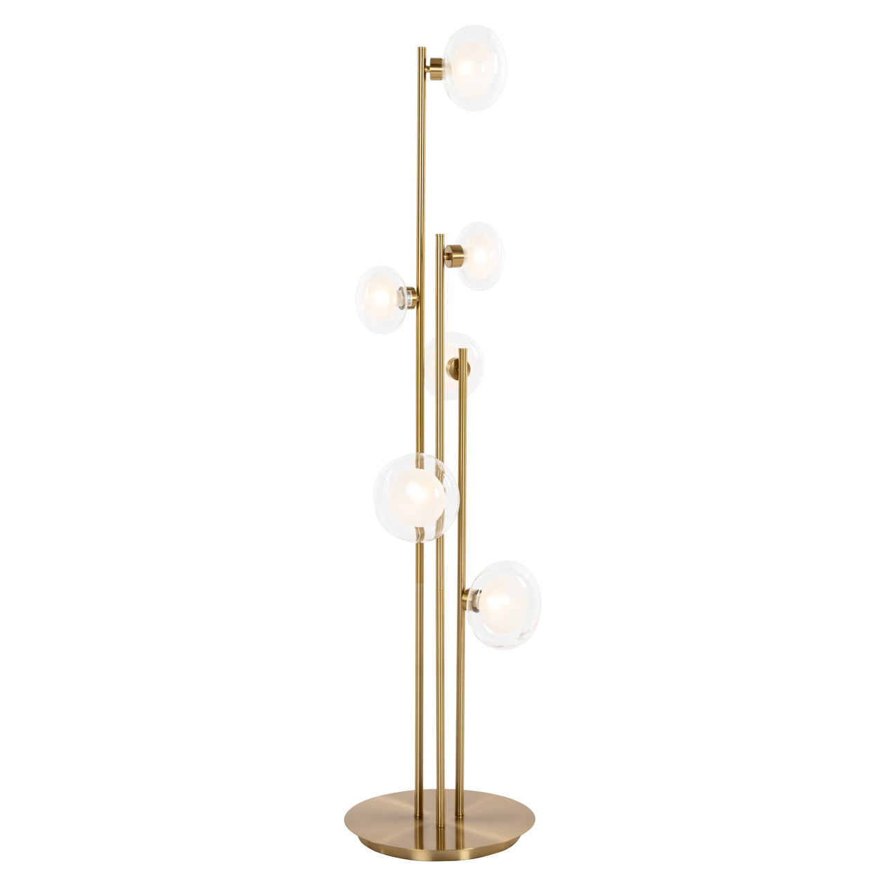 Stehlampe Luva brushed gold