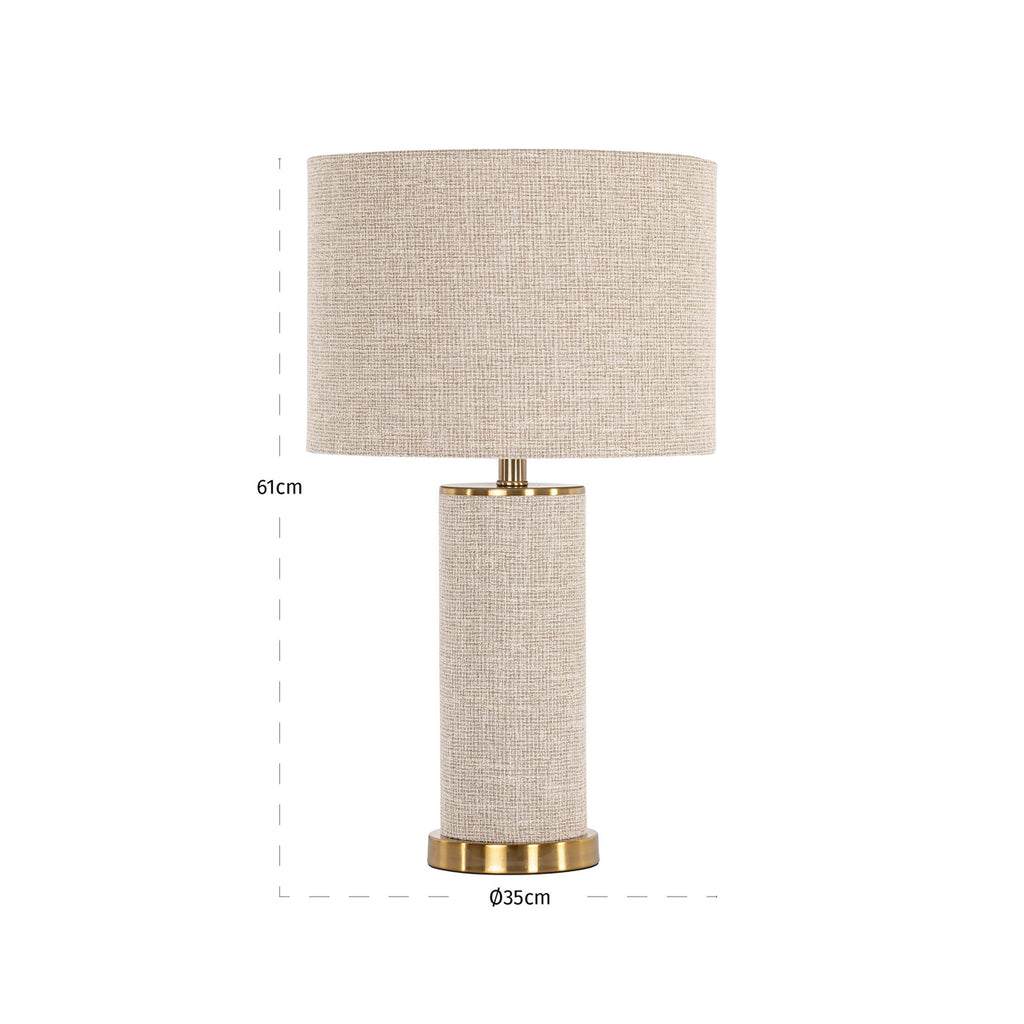 Tischlampe Joline beige