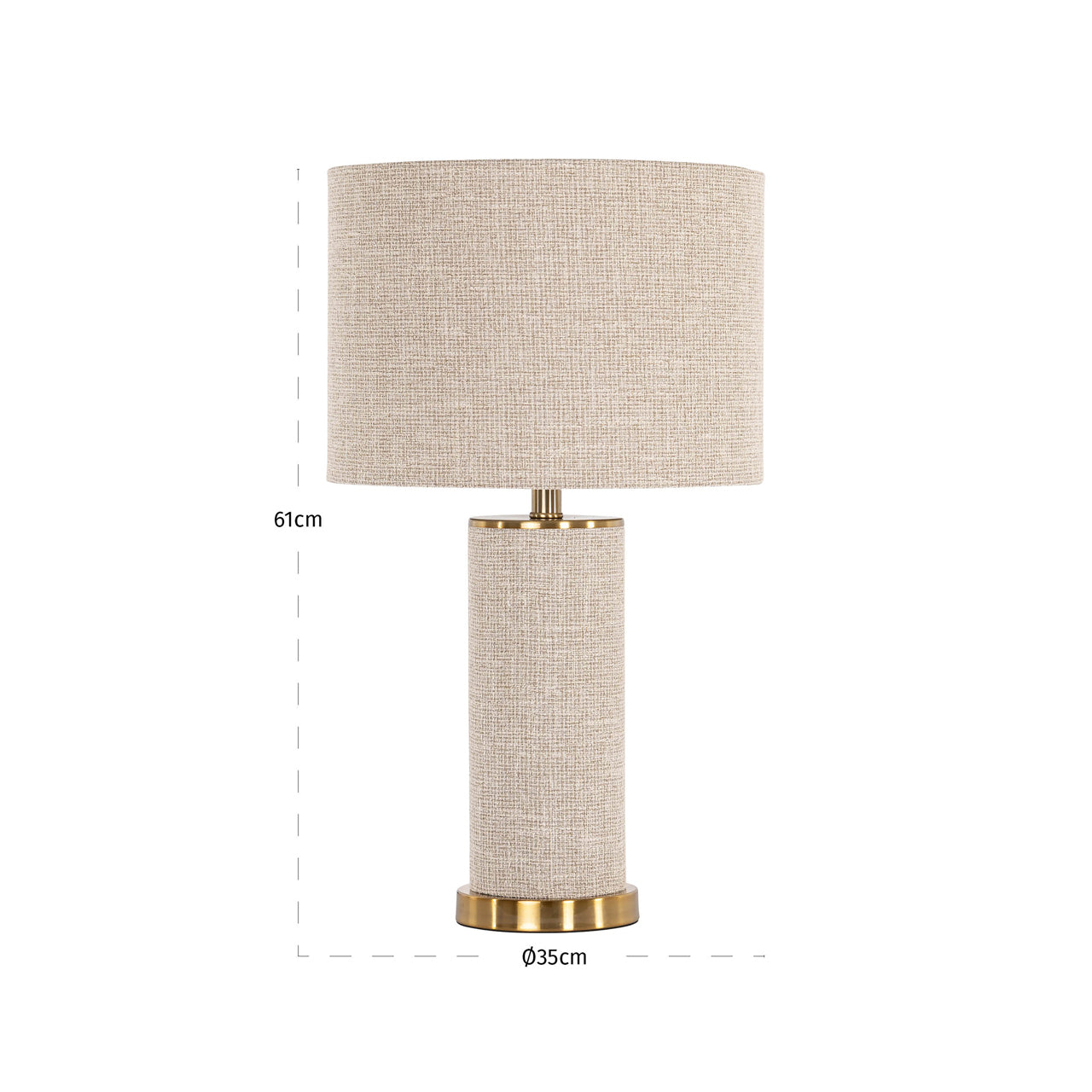 Tischlampe Joline beige