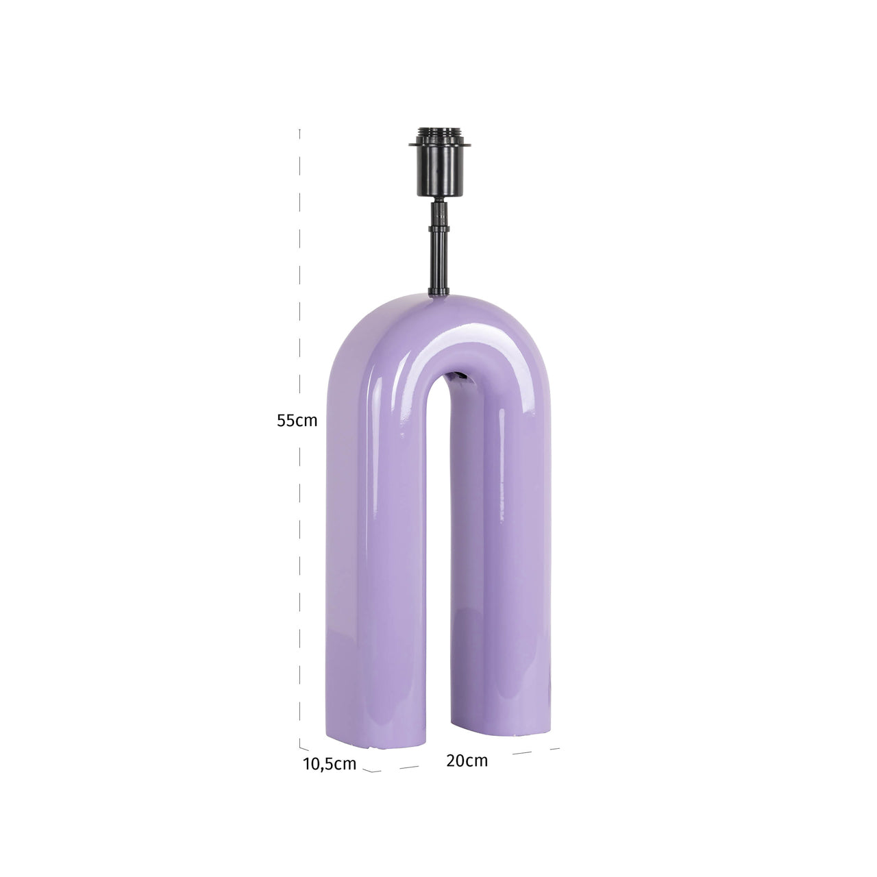 Tischlampe Elvine purple