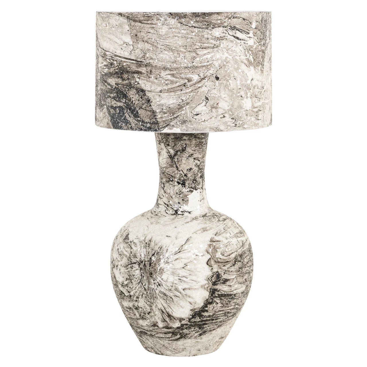 Tischlampe Cecile black/white