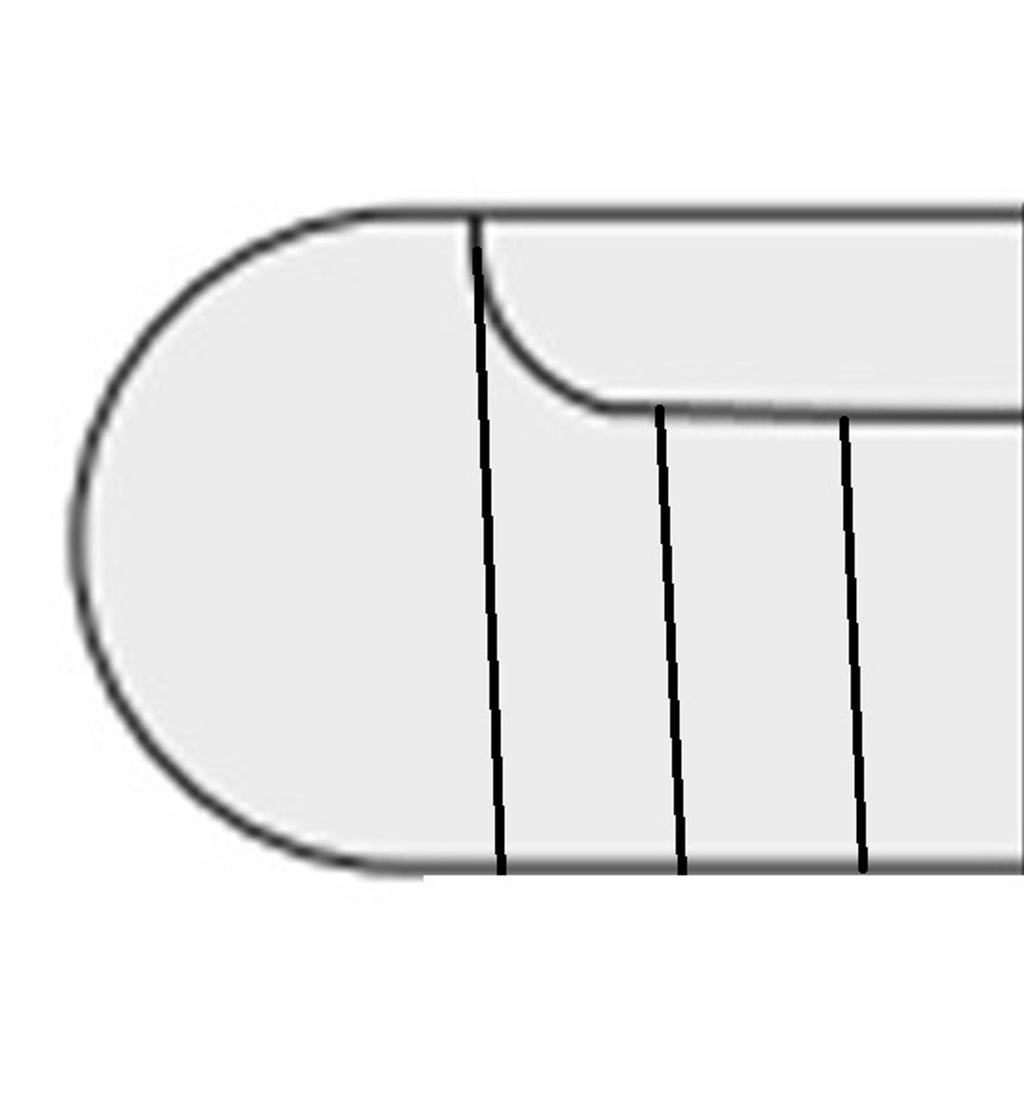 Sitzbank Landmark customized open end left straight - fully upholstered