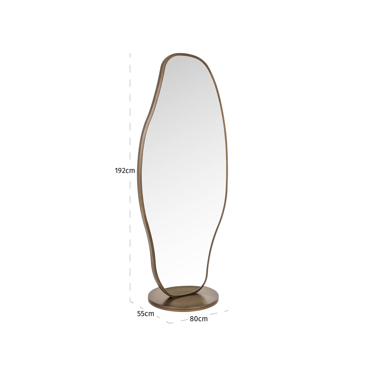 Spiegel Jalyce brushed gold