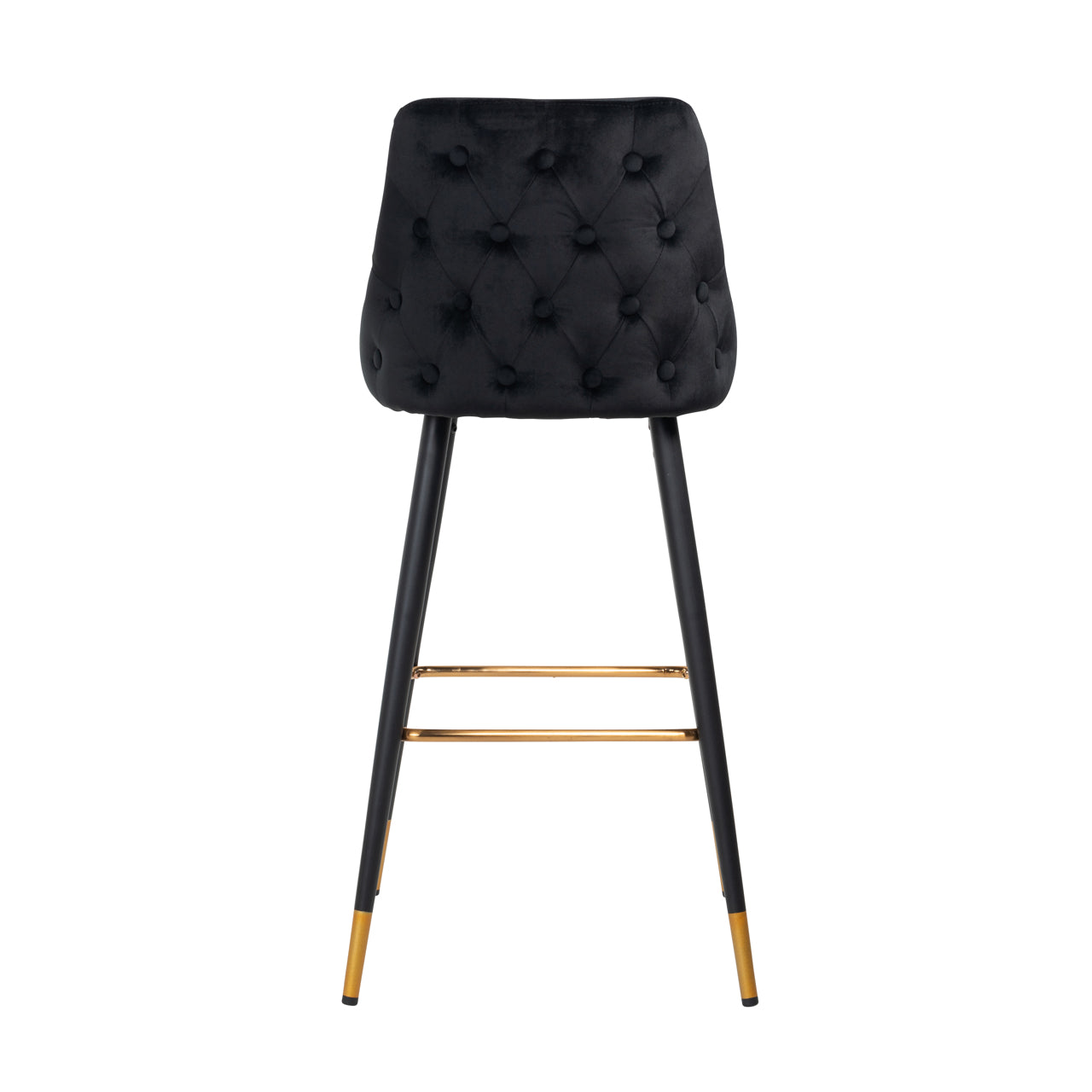 Barhocker Imani black velvet (Set of 2)