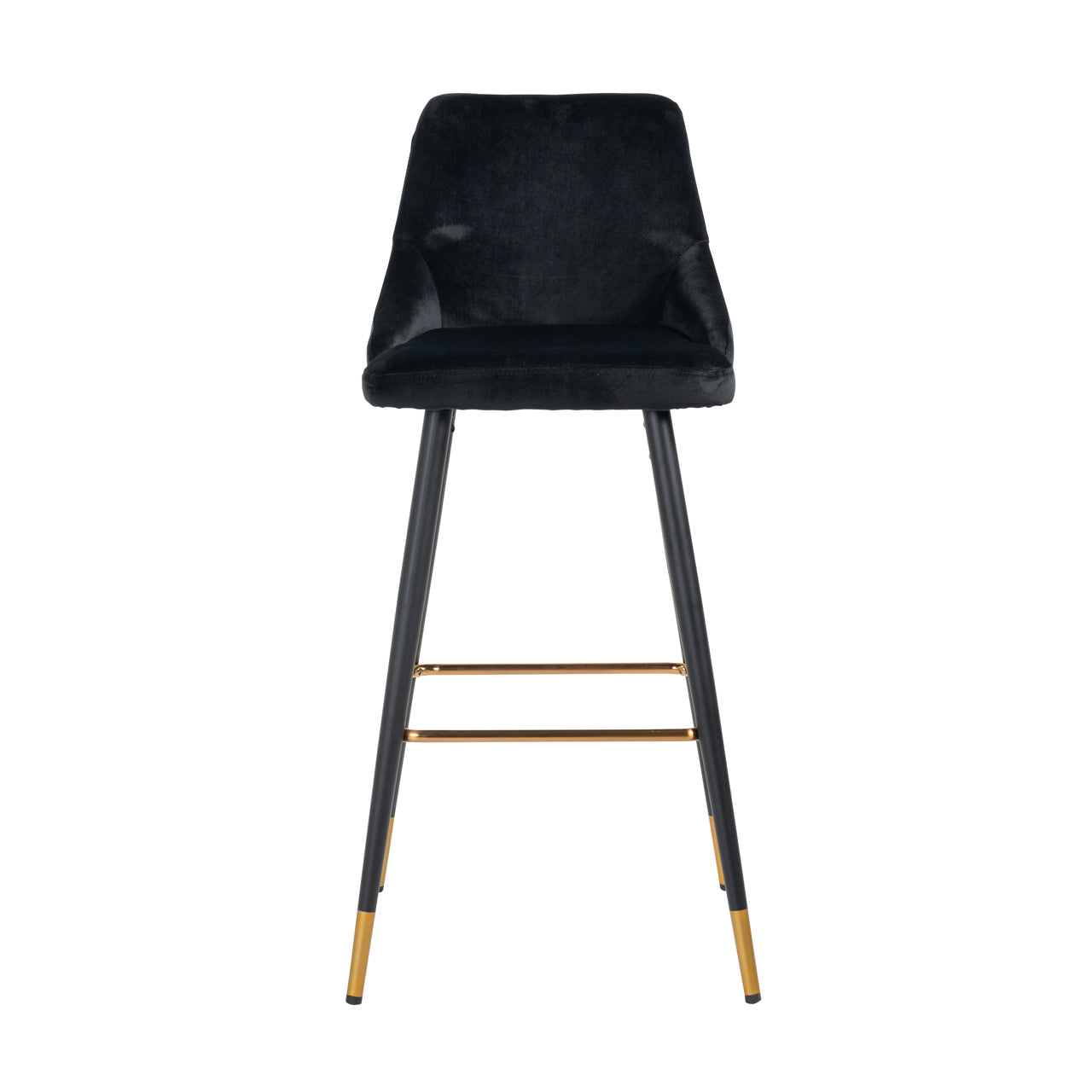Barhocker Imani black velvet (Set of 2)