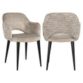 Esszimmerstuhl Giovanna trendy nature / khaki velvet fire retardant