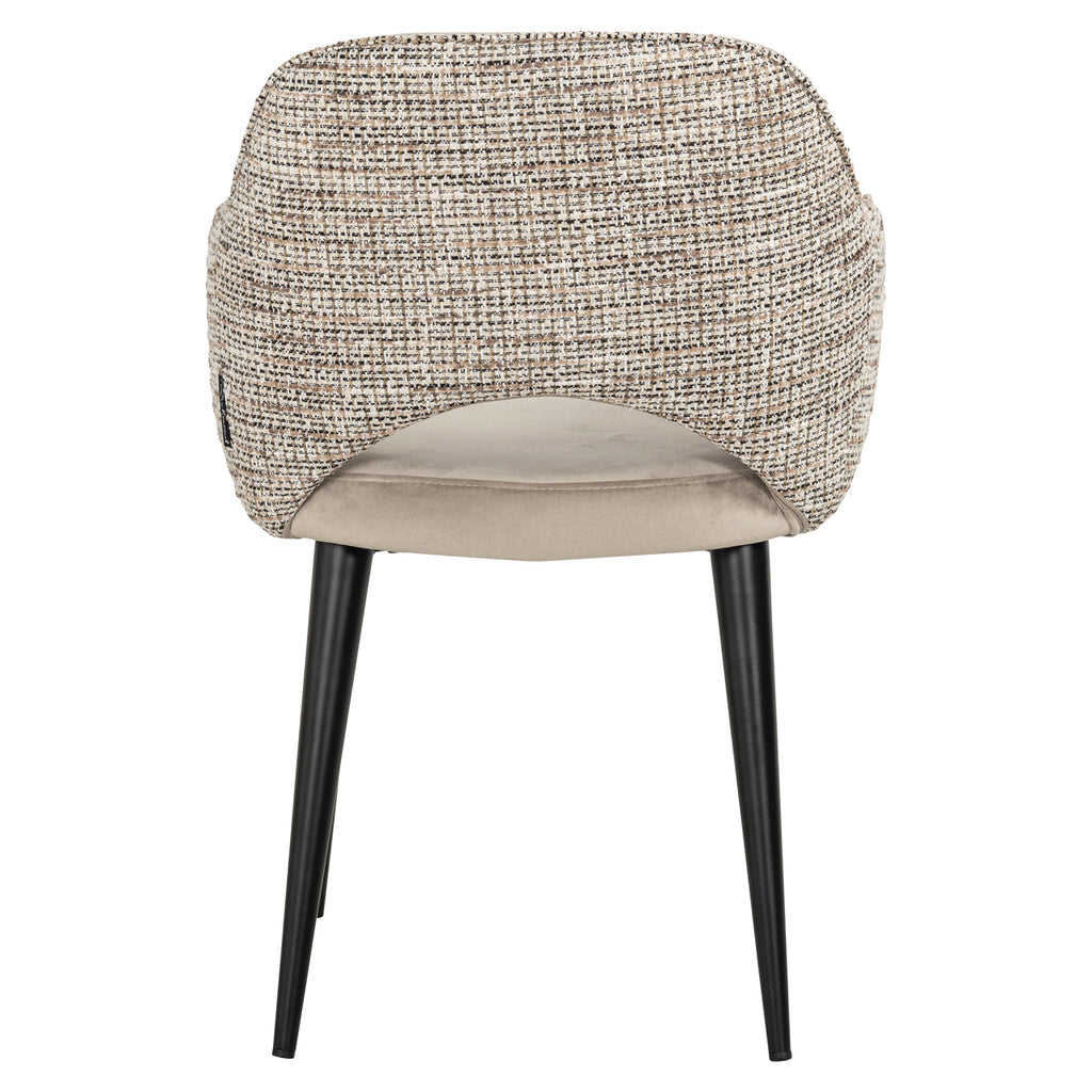 Esszimmerstuhl Giovanna trendy nature / khaki velvet fire retardant