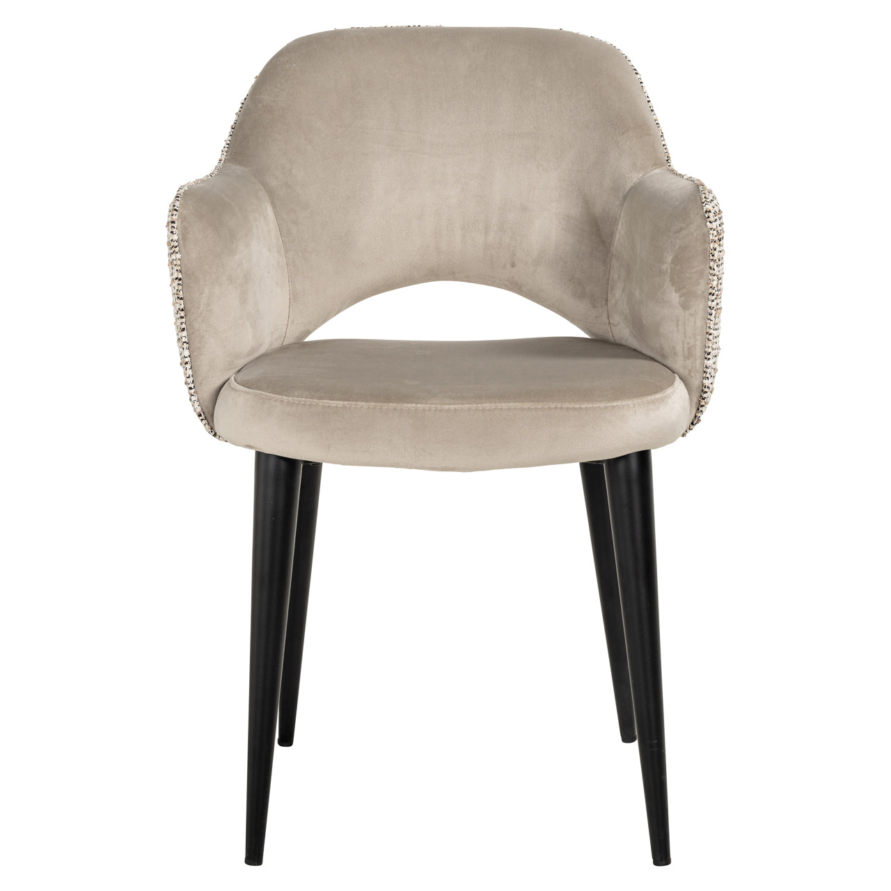 Esszimmerstuhl Giovanna trendy nature / khaki velvet fire retardant
