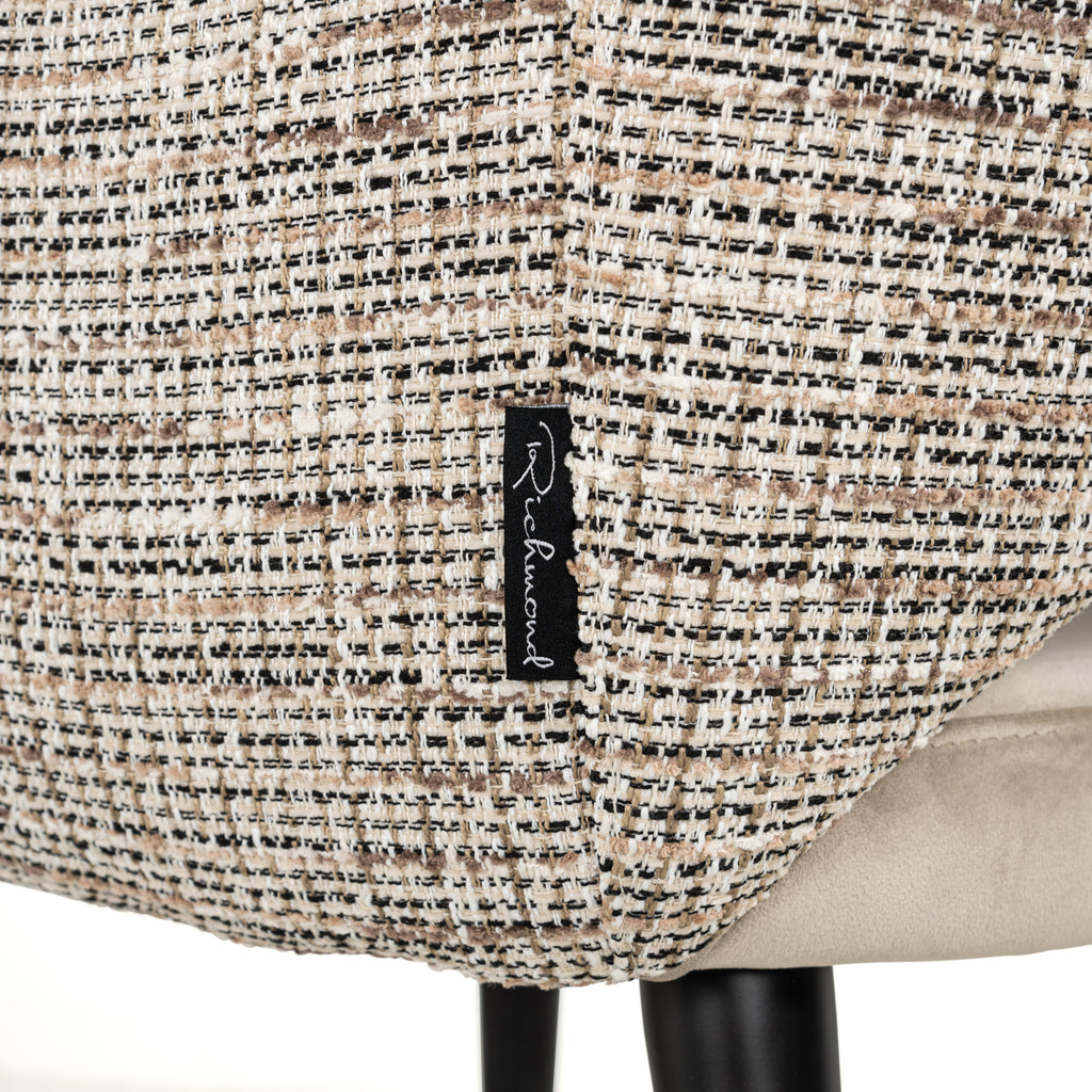 Esszimmerstuhl Giovanna trendy nature / khaki velvet fire retardant
