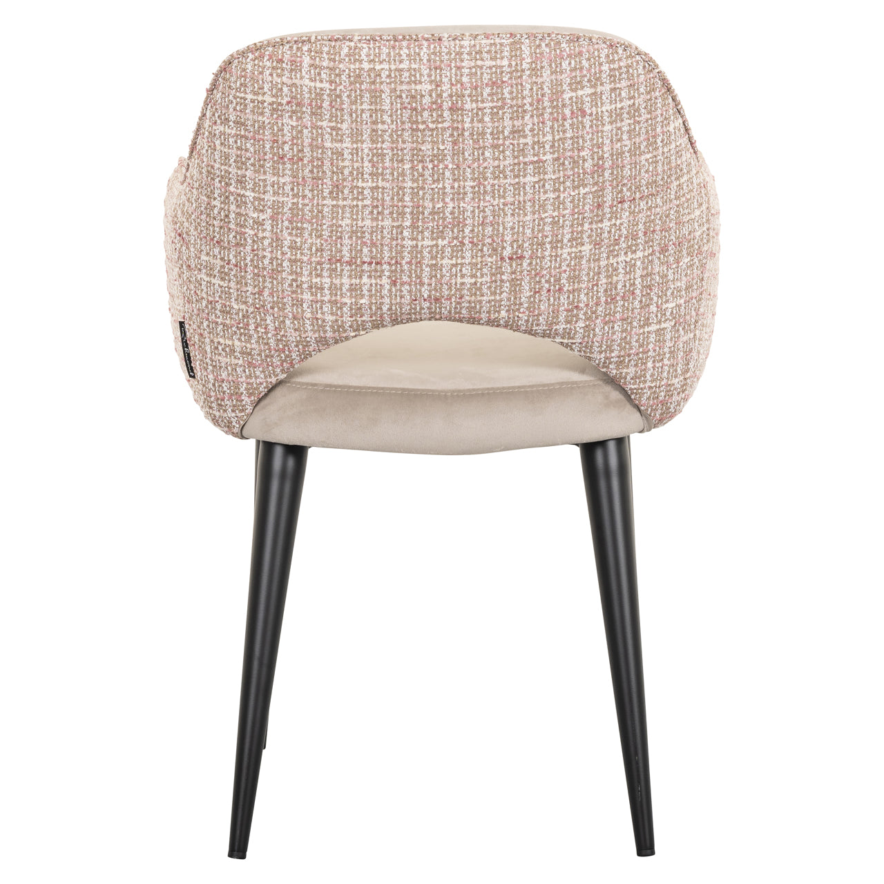 Esszimmerstuhl Giovanna trendy rose / khaki velvet