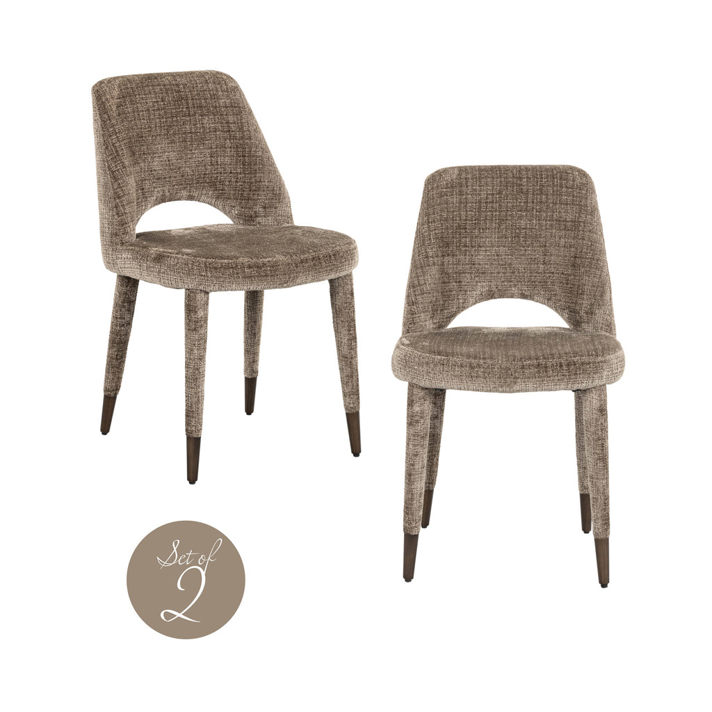 Esszimmerstuhl Cecilia niagara stone fire retardant (Set of 2)