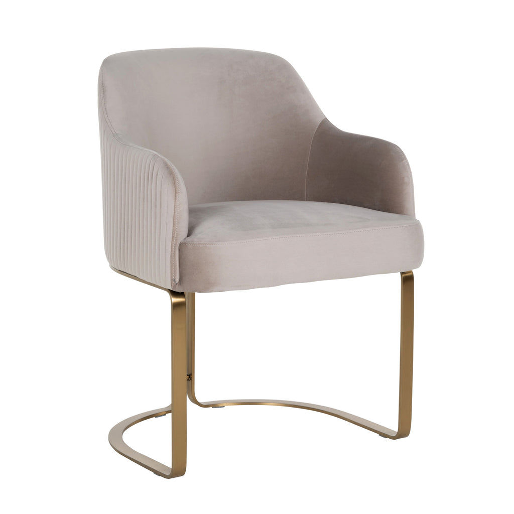 Esszimmerstuhl Hadley khaki velvet fire retardant