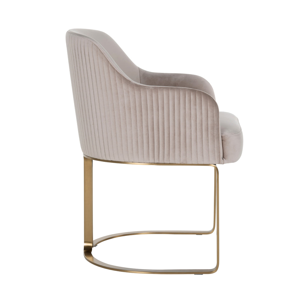Esszimmerstuhl Hadley khaki velvet fire retardant