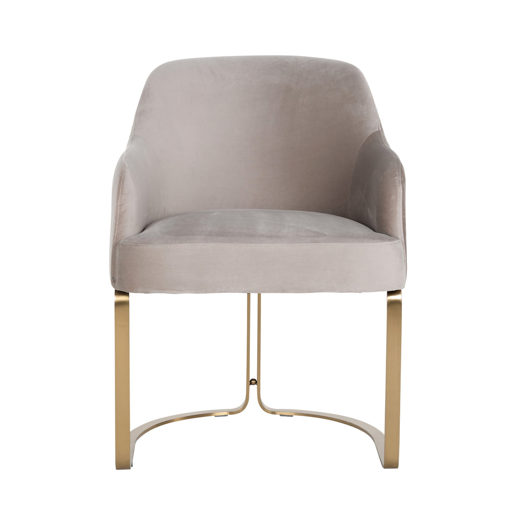 Esszimmerstuhl Hadley khaki velvet fire retardant