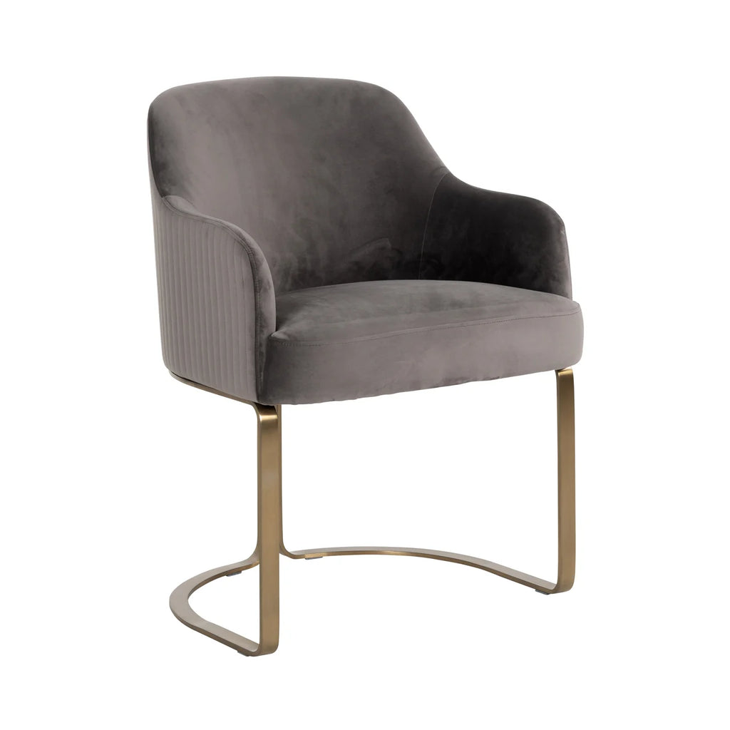 Esszimmerstuhl Hadley stone velvet