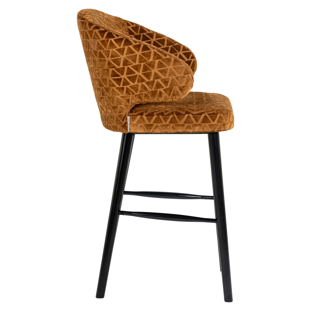 Barhocker Indigo old gold triangle