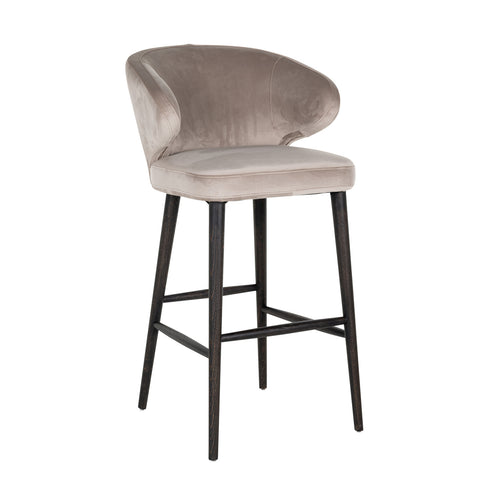 Barhocker Indigo khaki velvet