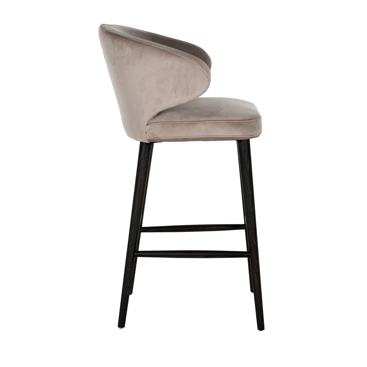 Barhocker Indigo khaki velvet