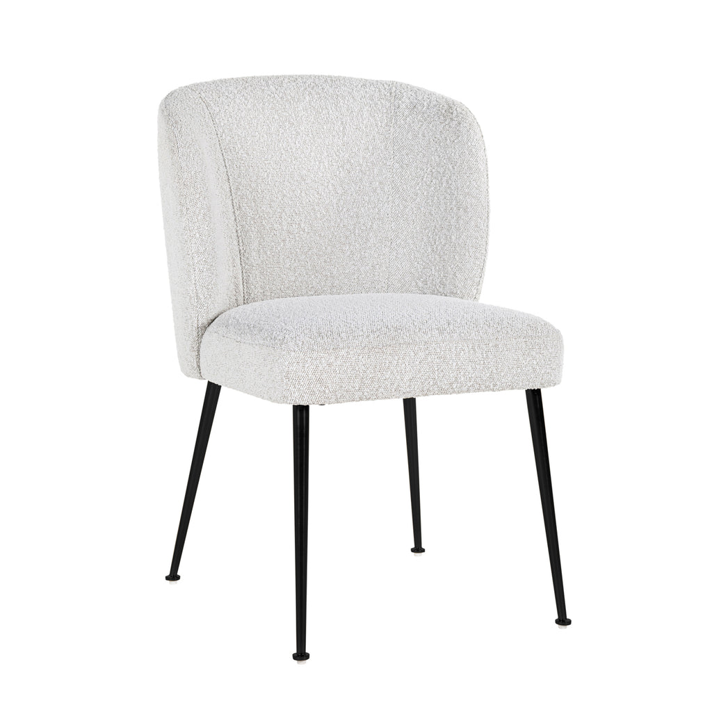 Esszimmerstuhl Fallon white bouclé