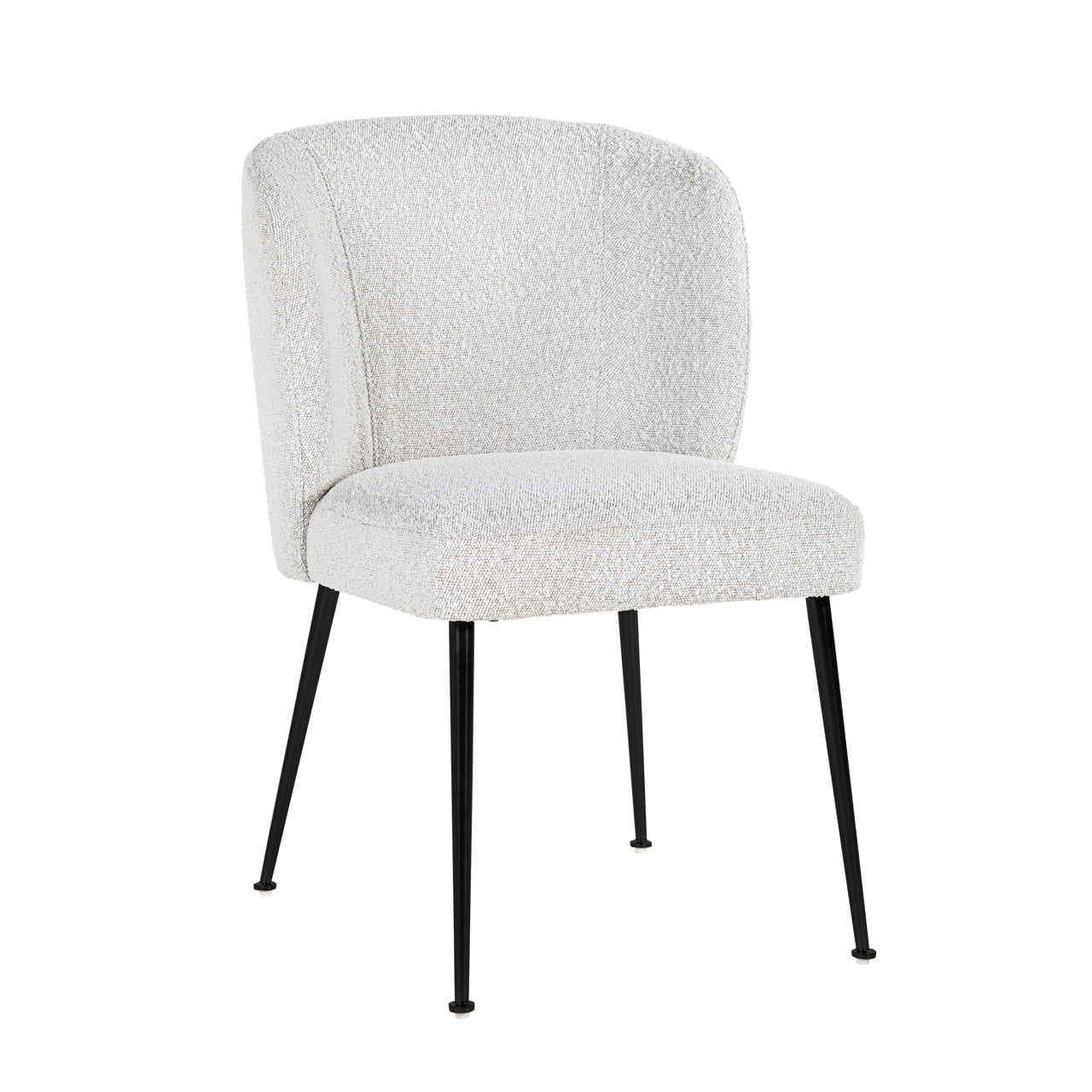 Esszimmerstuhl Fallon white bouclé
